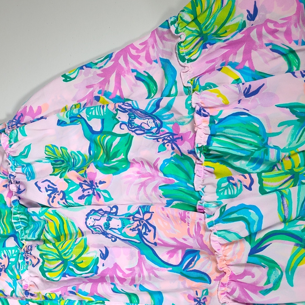 Lilly Pulitzer Luliana Maxi Dress Amethyst Tint Mermaid in the Shade XS - Picture 10 of 13